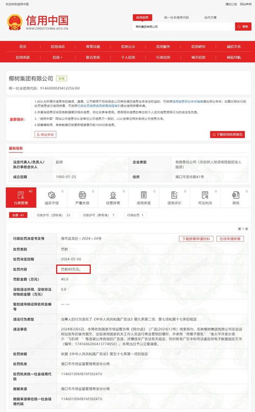 椰樹集團(tuán)廣告風(fēng)波 40萬罰款背后的營銷邊界與品牌形象之辨